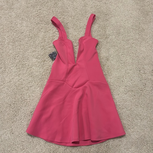 Nasty Gal | Dresses | Nwt Cute Pink Cleavage Dress Small | Poshmark